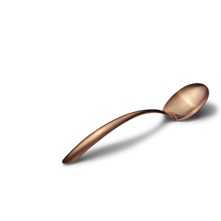 Bon Chef Ez Use Banq Svng Solid Spoon W/Hollow Cool Hndl 13.5" 2 Oz. - Rose Gold Matte 9457RGM
